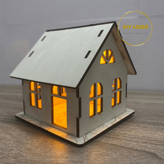 Mô Hình Gỗ 3D Lắp Ráp Ngôi Nhà, Mô Hình Nhà Diy, Decor Phòng, Trang Trí Giáng Sinh