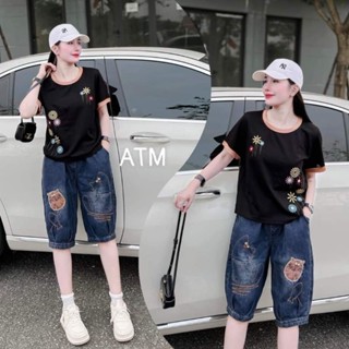 Quần bò thổ nữ chất mềm mịn thoáng mát trẻ trung