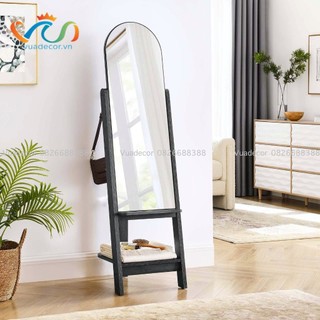 Gương Kệ Soi Toàn Thân Khung Gỗ Vuadecor kích thước 43x160cm