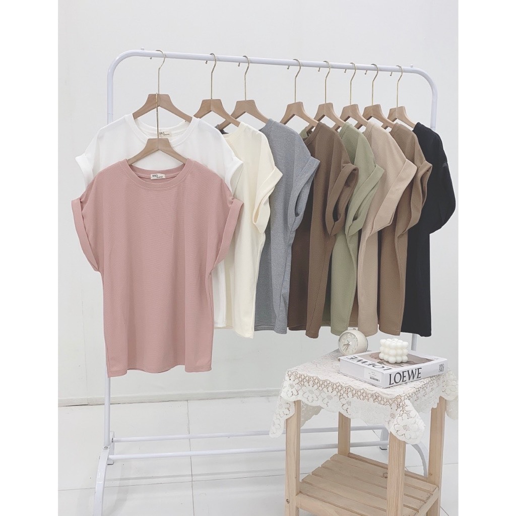 áo thun tổ ong kiểu tay hến áo phông cộc tay cổ tròn tay cánh rơi form vừa chất vải co giãn thoáng mát A209 SUTANO | BigBuy360 - bigbuy360.vn