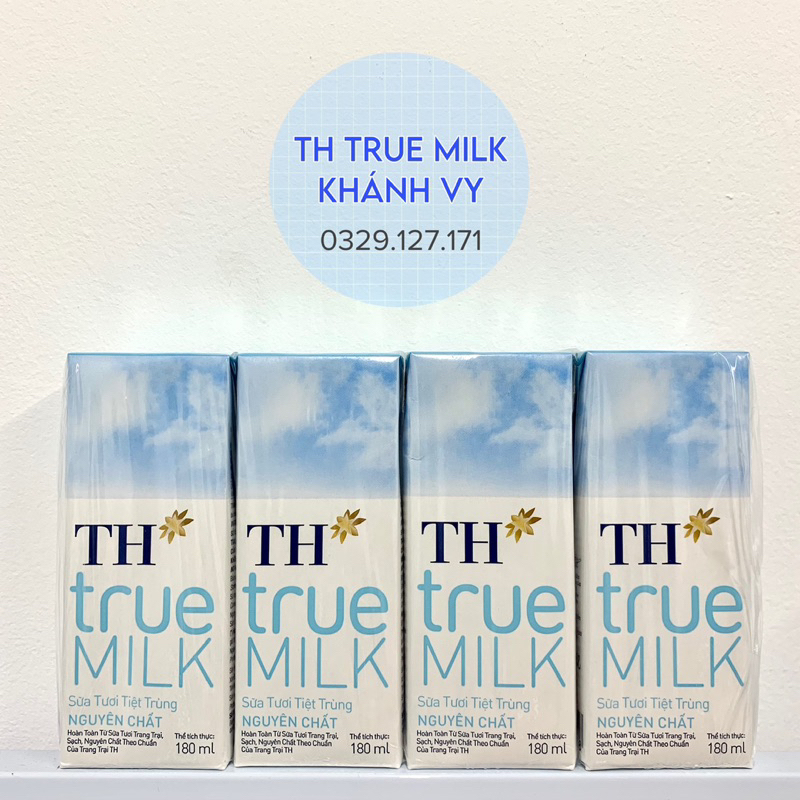 Thùng 48 hộp sữa TH True Milk 180ml
