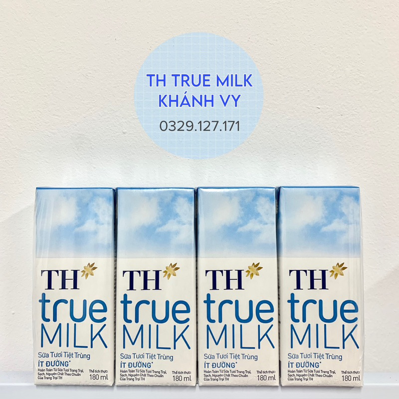 Thùng 48 hộp sữa TH True Milk 180ml