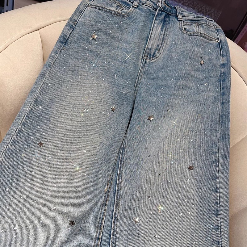 【Sẵn】Quần Jeans Xuông Xanh Sáng Đính Đá Siêu Sáng Đẹp Chắc Chắn Hàng QCCC Loại 1 | BigBuy360 - bigbuy360.vn