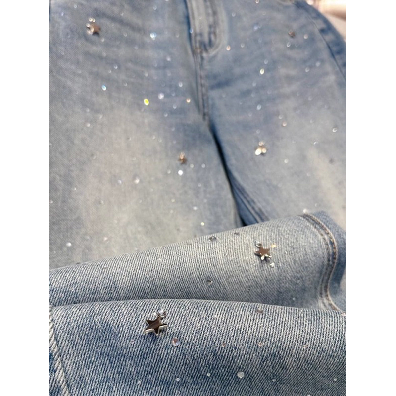 【Sẵn】Quần Jeans Xuông Xanh Sáng Đính Đá Siêu Sáng Đẹp Chắc Chắn Hàng QCCC Loại 1 | BigBuy360 - bigbuy360.vn