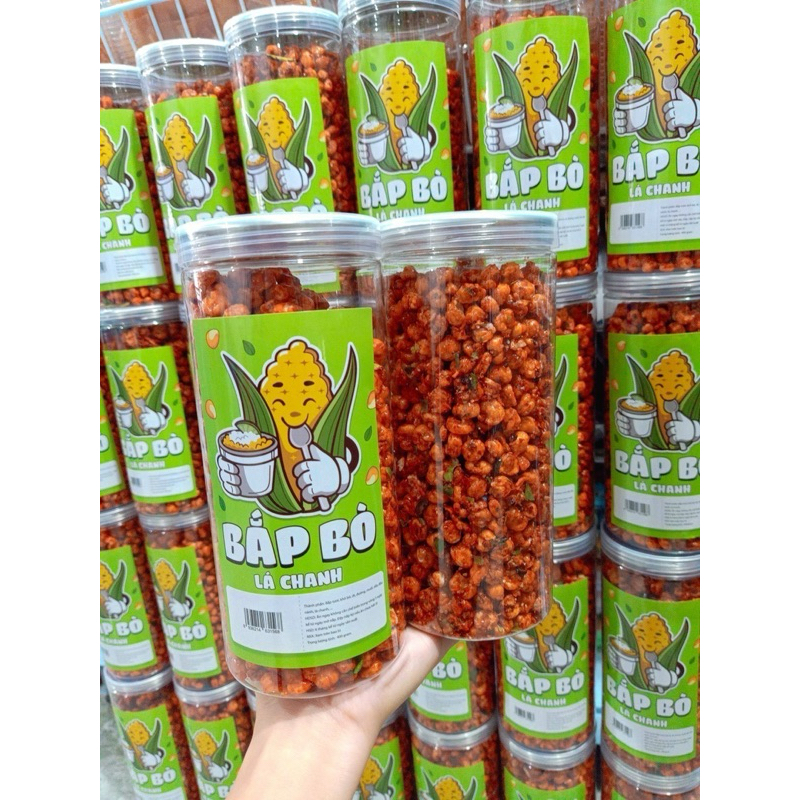 Bắp xấy khô bò lá chanh hũ pet 400g ( HMH Store)