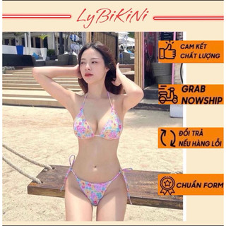 Bikini đồ bơi set 3 mảnh hoa nhí qccc ( hàng sẵn )