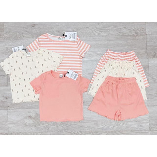 Set 3 bộ sọc - hoa nhí bé gái