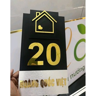 Biển số nhà alu, mical giá rẻ, làm theo yêu cầu
