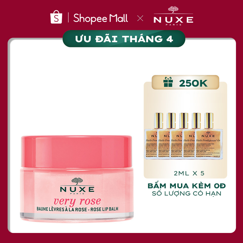 Son dưỡng môi dạng hũ Nuxe Very Rose 15g