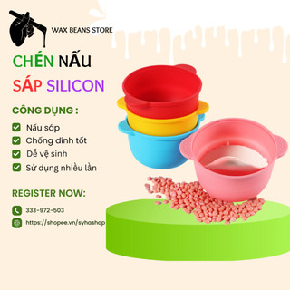 Bát (chén ) silicon dùng cho nồi nấu sáp chịu nhiệt chống dính tốt
