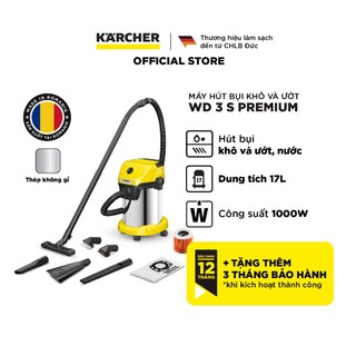 Máy hút bụi đa năng khô và ướt Karcher WD 3 S Premium - Công suất 1000W