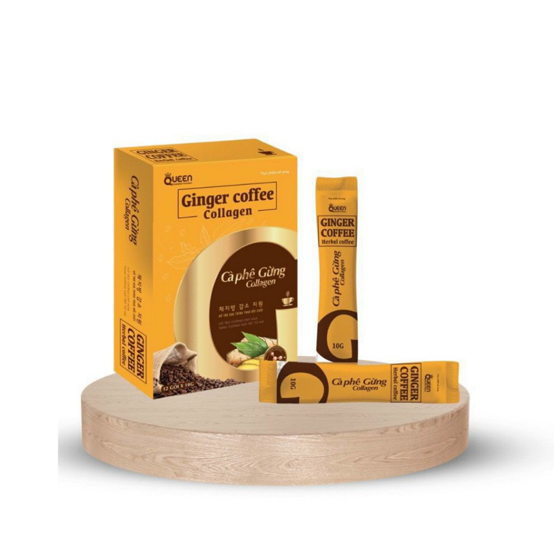 Cà Phê Gừng Collagen Giảm Cân ( Hộp 12 Gói)