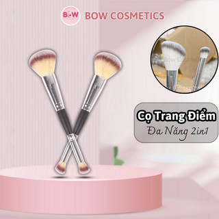 Cọ trang điểm 2 đầu, cọ makeup đa năng đánh má hồng, đánh phấn phủ, đánh khối, đánh phấn mắt, bắt sáng, cọ makeup