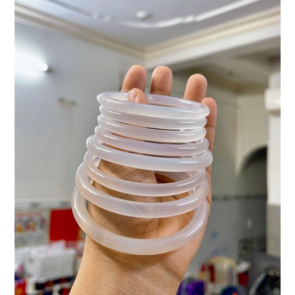 Vòng mã não trắng - Vòng đeo tay mã não trắng NQ Jewelry