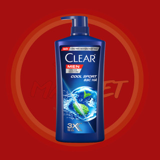 Dầu gội clear men 900g cool sport bạc hà