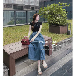 Áo thun đính nơ đá qcl1