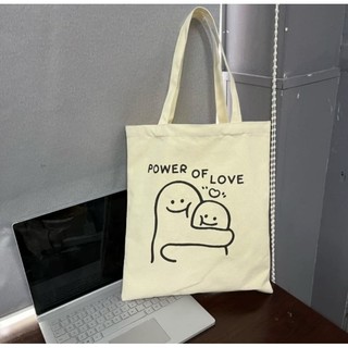 Túi vải "power of love" sức mạnh tình yêu, thông điệp đáng iu