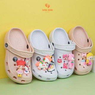 Dép Cross Cho Bé KA075 Sục Bé Trai Bé Gái Trẻ Em Crocs Tặng Sticker KanKanStore