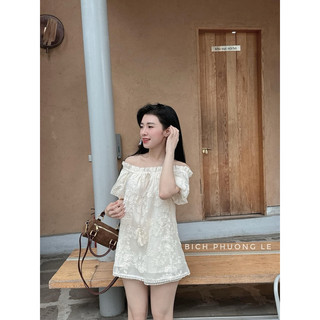 Set ren trễ vai siêu xinh[ Hàng Sẵn]