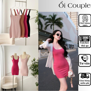 Đầm body 2 dây,Sét váy ngắn body liền thân kèm áo sơ mi đũi mặc đi biển đi chơi