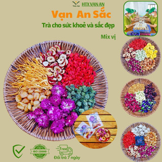 (Gói lớn)Trà hoa thảo mộc dưỡng nhan Vạn an sắc detox giảm cân thanh nhiệt