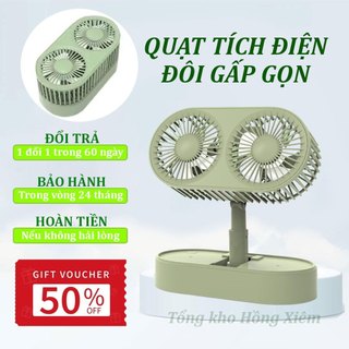 Quạt mini tích điện 3 cấp độ gió sạc usb tiện lợi, Quạt tích điện, Quạt điện mini, Quạt