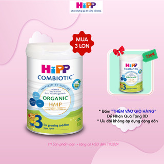  Sữa bột công thức HiPP 3 Organic Combiotic 800g hỗ trợ tiêu hóa và tăng chiều cao dành cho trẻ nhỏ