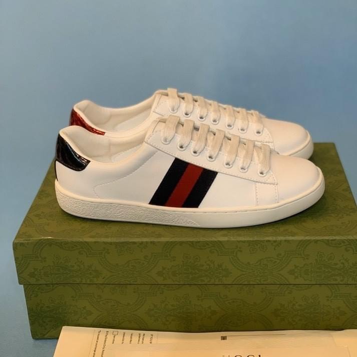 Giày GC Love,  Giày Thể Thao GC Chun + GC ong vàng rắn thêu Hàng Cao Cấp  Vanil Full Box Xanh