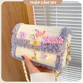 Túi tự đan handmade, túi len tự đan đeo chéo phối màu