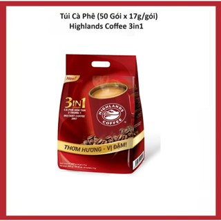 Túi Cà Phê (50 Gói x 17g/gói) Highlands Coffee 3in1 cà phê sữa