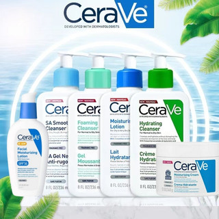 Kem Dưỡng Sữa rửa mặt tạo bọt CeraVe Sữa rửa mặt làm sạch sâu cho da nhờn Sữa rửa mặt mịn màng 236ml/89ml/454g/340g