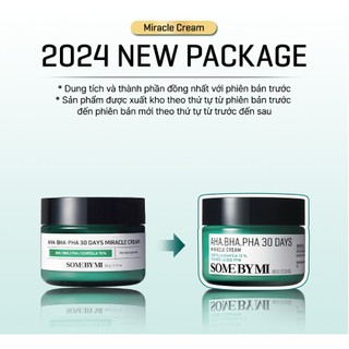 Combo giảm mụn Some By Mi AHA-BHA-PHA 30 Days Miracle (Serum 50ml, Kem 50ml)