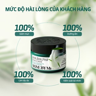 Combo giảm mụn Some By Mi AHA-BHA-PHA 30 Days Miracle (Serum 50ml, Kem 50ml)