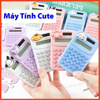 Máy tính cầm tay bỏ túi nhiều hình dễ thương xinh xắn họa tiết hoạt hình đáng yêu màn hình 8 số cho học sinh