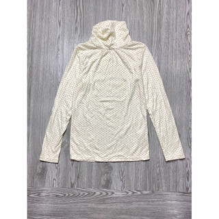 Áo thun cotton nữ tay dài cổ lọ hàng VN xuất khẩu (size S) có lỗi chổ tháo tag đã xử lý rất khó thấy +hình cuối