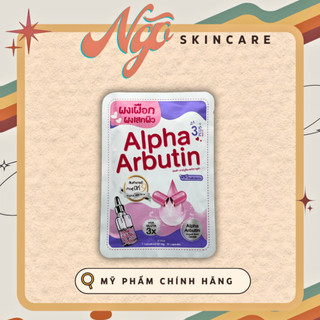 Viên Bột Trắng Da Alpha Arbutin 3+ Hya Gluta - Vĩ 10 Viên Phiên Bản Mới - Màu tím