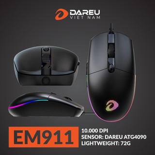 Chuột Gaming DAREU EM911 RGB10.000 DPI ( Bảo hành 24T)