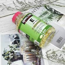 Viên uống vitamin E Kirkland hỗ trợ làm đẹp giảm nếp nhăn giảm rụng tóc hàng chuẩn Mỹ
