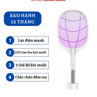 Vợt muỗi thông minh tự động kiêm đèn bắt muỗi - vợt bắt muỗi thông minh cao cấp để bàn.