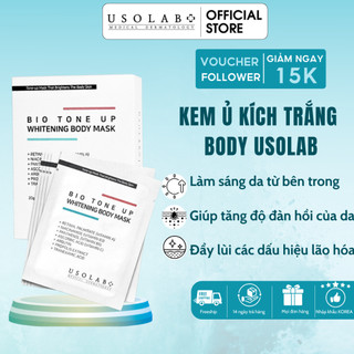 Kem ủ trắng body Usolab - Giúp làm trắng da toàn thân, chống nắng bật tone ngay lần đầu sử dụng 5 gói 100g