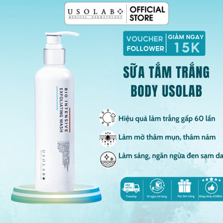 Sữa tắm trắng da Usolab Bio Intensive Exfoliating Wash 250ml - Giúp làn da trở nên trắng sáng, mịn màng và đều màu