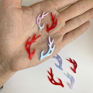 1 cặp phiến hình sừng rồng, long ngạc 17*40mm xà cừ nhân tạo xà cừ resin nguyên liệu làm trâm làm trang sức cổ trang