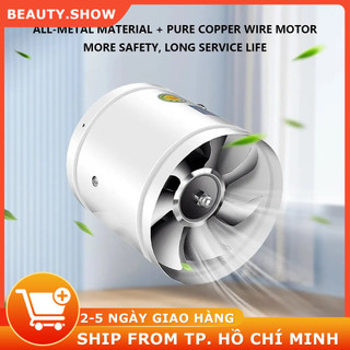 Quạt thông gió lắp đặt đường ống, Quạt thông gió hút mùi 4 inch chất liệu thép Quạt hút nhà bếp, quạt thông gió phòngtắm