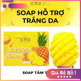 Tắm trắng thơm, cục xà bông tắm trắng body bubble soap, gói tắm trắng da 65g