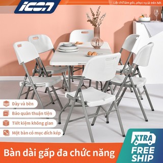 ICON Bàn gấp gọn ngoài trời - Bàn Ăn Du Lịch, Dã Ngoại Gấp Gọn Siêu Tiện Ích, Foldable Table Folding