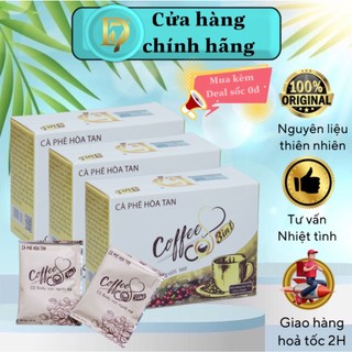  Combo 3 hộp Cafe CQ Slim Hộp 10 gói hỗ trợ vóc dáng tốt cho sức khỏe, cà phê giảm cân CQ Slim D7