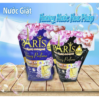 Nước giặt xả paris 5in1 túi 2200ml, nước giặt xả hương nước hoa, tẩy siêu sạch
