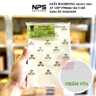 Giấy vẽ mầu nước baohong cao cấp nhất - artist 300g - khổ a2/ a3/ a4/ a5