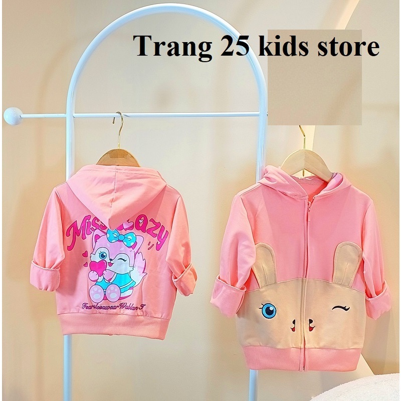 Áo khoác bé gái thun cotton da cá Hello Kitty -Kuromi - vải mềm dễ chiu, áo có túi 2 bên-G305- Trang 25Kids