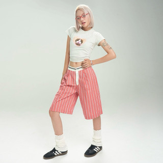 Quần ERRORIST Ultra Capri lửng dáng suông – Đỏ/Xanh